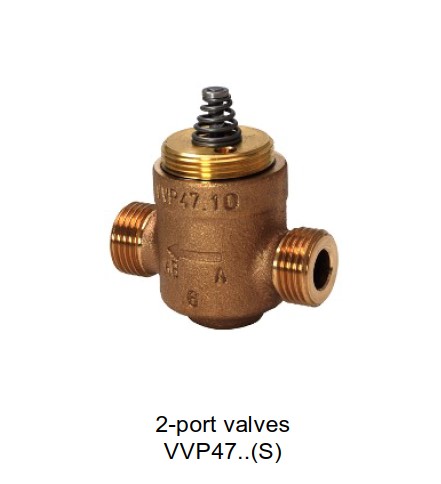 VVP47 2-port valves, PN16