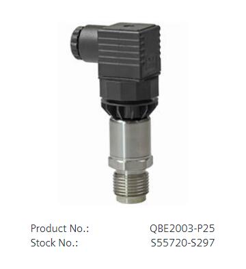 QBE2003-P25 Pressure sensor for neutral and slightly aggressive liquids and gases (0…10 V) 0…25bar