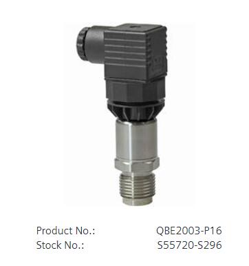 QBE2003-P16 Pressure sensor for neutral and slightly aggressive liquids and gases (0…10 V) 0…16 bar
