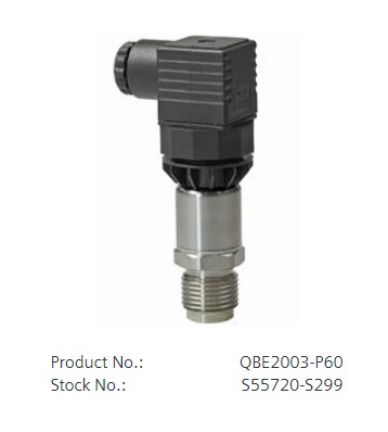 QBE2003-P60 Pressure sensor for neutral and slightly aggressive liquids and gases (0…10 V) 0…60 bar