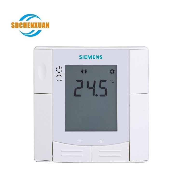 RDU340 Flush-mount room thermostat for rectangular conduit box with LCD for VAV application