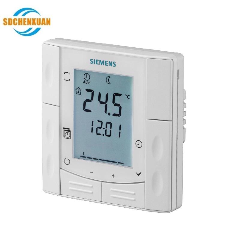 RDE410/EH Flush-mount room thermostats with auto timer