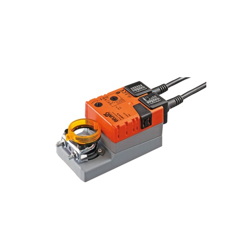 LM24A-S Rotary actuator, 5 Nm, AC/DC 24 V, Open/close, 3-point, 150 s, 1x SPDT, IP54