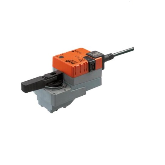 LR24A-S Rotary actuator, 5 Nm, AC/DC 24 V, Open/close, 3-point, 90 s, 1x SPDT, IP54