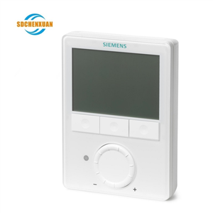 RDG100T Room thermostat, AC 230 V, for fan coil units and universal applications, 7-day time switch, vertical